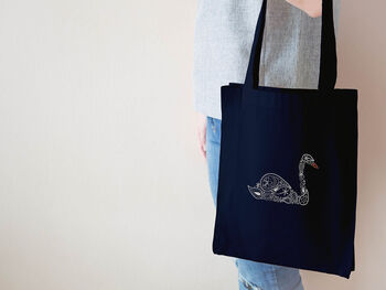 Swan Tote Bag Embroidery Kit, 4 of 5