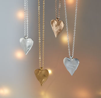 Personalised Maxi Organic Heart Necklace, 7 of 10
