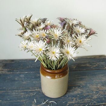 Handcrafted Wooden White Daisy Bouquet, 4 of 4