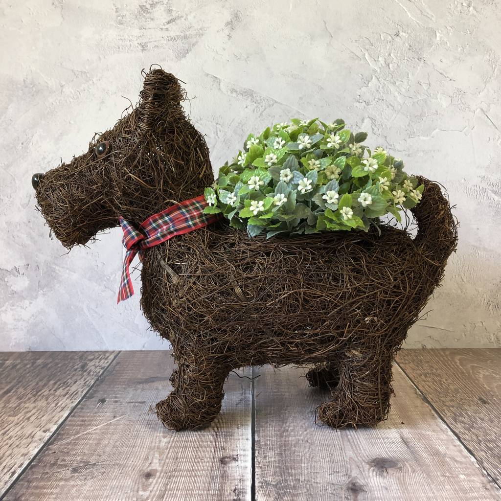 terrier garden planter by garden selections