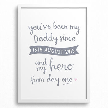 My Hero Personalised Print For Dad, 3 of 3