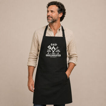 The Man The Myth Father's Day Gift BBQ Apron, 2 of 2