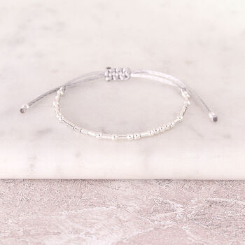 Sterling Silver 'Forever Young' Morse Code Bracelet, 5 of 6