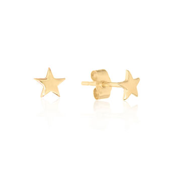 Soho 9ct Gold Mini Star Earrings, 3 of 4