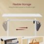 Height Adjustable Desk With Storage Pocket And Memory, thumbnail 8 of 10