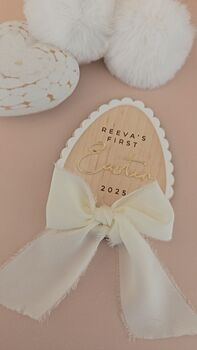 Luxury Personalised Easter Plaque First Easter, 2 of 6
