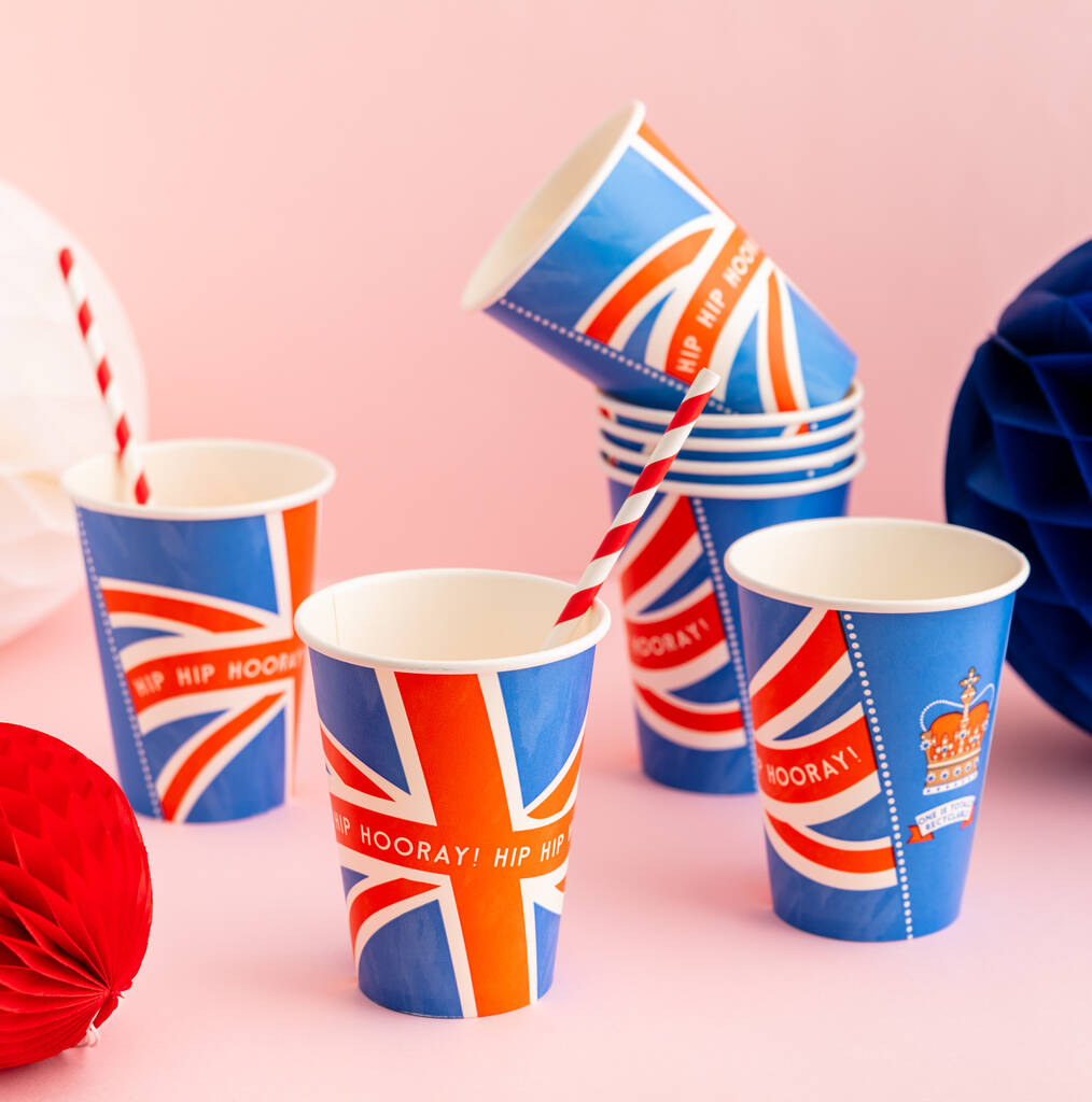 Union Jack Paper Party Cups, 1 of 6