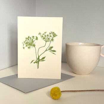 Cow Parsley Green Notecard, 2 of 3