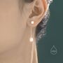 Natural Freshwater Pearl Ear Jacket Earrings, thumbnail 1 of 9