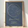 Personalised Gold Star Map Print, thumbnail 4 of 7