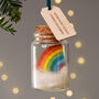 Rainbow Keepsake Christmas Tree Decoration Bauble, thumbnail 2 of 3
