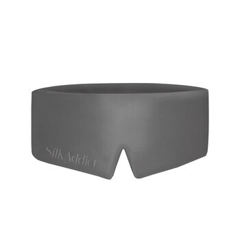 Silk Addict 100% Mulberry Silk Sleep Mask Charcoal, 4 of 4