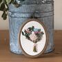 Personalised Hand Embroidered Wedding Bouquet Keepsake, thumbnail 7 of 7