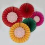 Multicoloured Diwali Paper Fan Decorations, thumbnail 1 of 3
