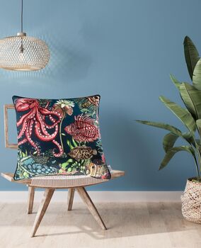 Beneath The Surface Sealife Square Cushion With Underwater Theme, 3 of 6