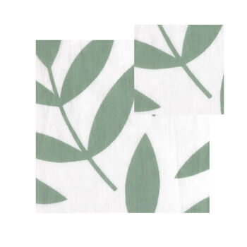 Long Cotton Kimono Large Green Leaf, 3 of 3