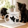 Personalised Peeking Cats Mug, thumbnail 1 of 5