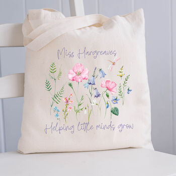 Personalised Helping Minds Grow Teacher Bag, 2 of 2