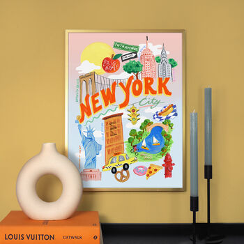 Louis Vuitton Map Wall art Canvas