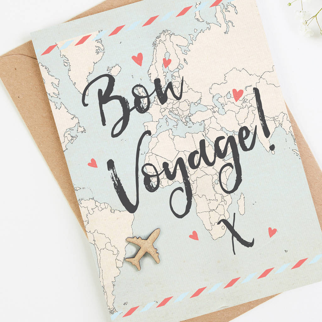 Bon Voyage Card By LOOM Weddings Notonthehighstreet