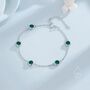 Emerald Green Cz Motif Bracelet, thumbnail 1 of 11