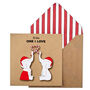 Christmas Personalised Love You Elephants Card Or Pack, thumbnail 1 of 5