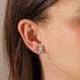 Heart Crystal Clip On Earrings, thumbnail 4 of 4