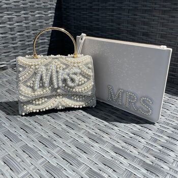 Mrs Pearl Bride Top Handle Hand Bag, 4 of 4