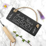 Personalised Our Garden Slate Hanging Sign, thumbnail 3 of 6