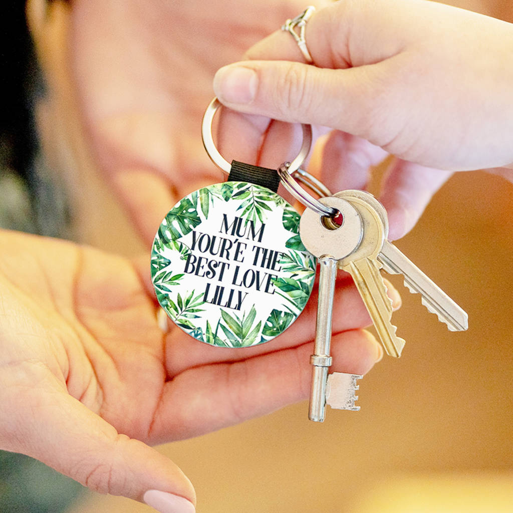 Image of Personalised Glitter Keyring