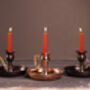 Handmade Copper Candlestick Holder – Vintage Style, thumbnail 3 of 5