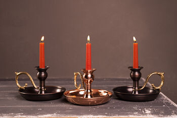 Handmade Copper Candlestick Holder – Vintage Style, 3 of 5