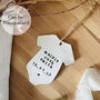 Personalised New Baby Keepsake Romper, thumbnail 1 of 3