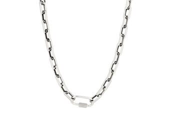 Chunky Screw Lock Steel Chain Mens Necklace, 9 of 9