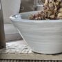 Ecru Ribbed Ceramic Bowl, thumbnail 3 of 3