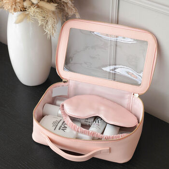 Personalised Clear Cosmetic Bag Monogram Makeup Bag, 7 of 12