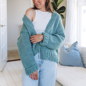 Knit Your Own Beginners Cardigan Kit 'Button Knit Up', 2 of 11
