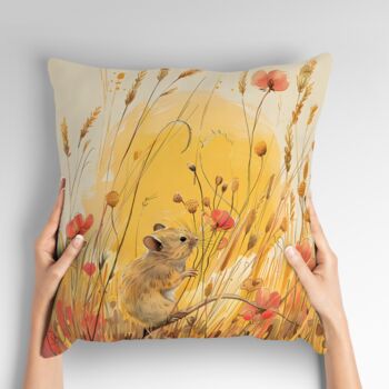 Meadow Mouse Hand Made Poly Linen Cushions, 2 of 7