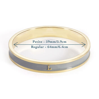 Initial Bangle Gold, Silver Or Rose Gold, 12 of 12