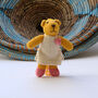 Hand Knitted Lion Soft Toy In Organic Cotton, thumbnail 4 of 5