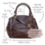 Leather Tote With Zip Pocket, Brown, thumbnail 6 of 6