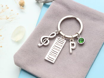 Personalised Piano Keyring Keyboard, Music Teacher Gift, 3 of 10