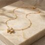 18k Gold Plated Bow Necklace, thumbnail 1 of 3