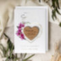 Luxury Geometric Orchid Foil Save The Date Magnets, thumbnail 5 of 9