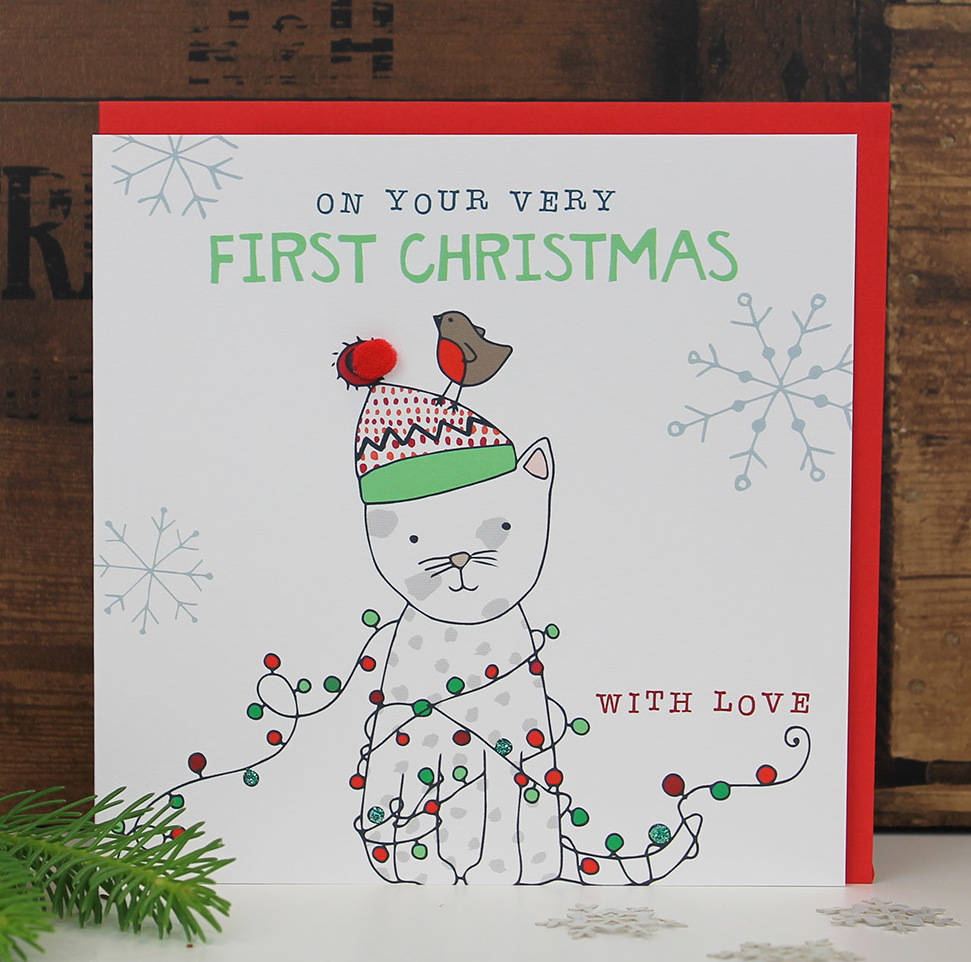 Baby's First Christmas Card By Molly Mae | notonthehighstreet.com