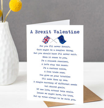 Brexit Funny Valentines Card, 3 of 3