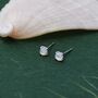 Sterling Silver Mother Of Pearl Stud Earrings, thumbnail 1 of 12