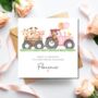 Safari Train Animals Birthday Card For Any Age, Colour Choices, thumbnail 3 of 5