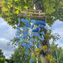 Driftwood Recycled Blue Glass Wind Chime, thumbnail 3 of 6