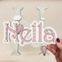 Flower Name Sign Girls Personalised Door Sign Wooden, thumbnail 11 of 12